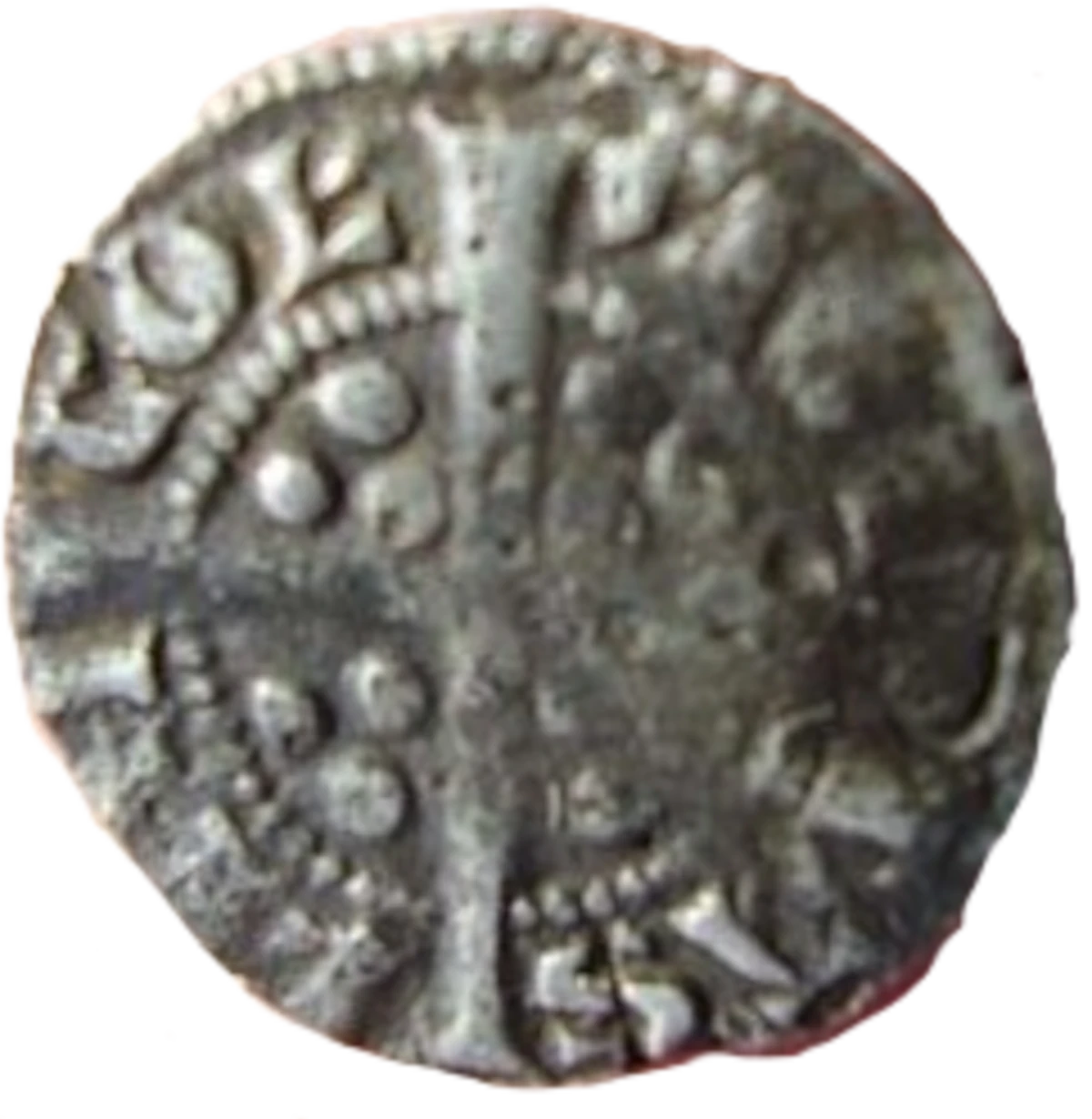 Edward I Counterfeit Lincoln Farthing reverse enlarged