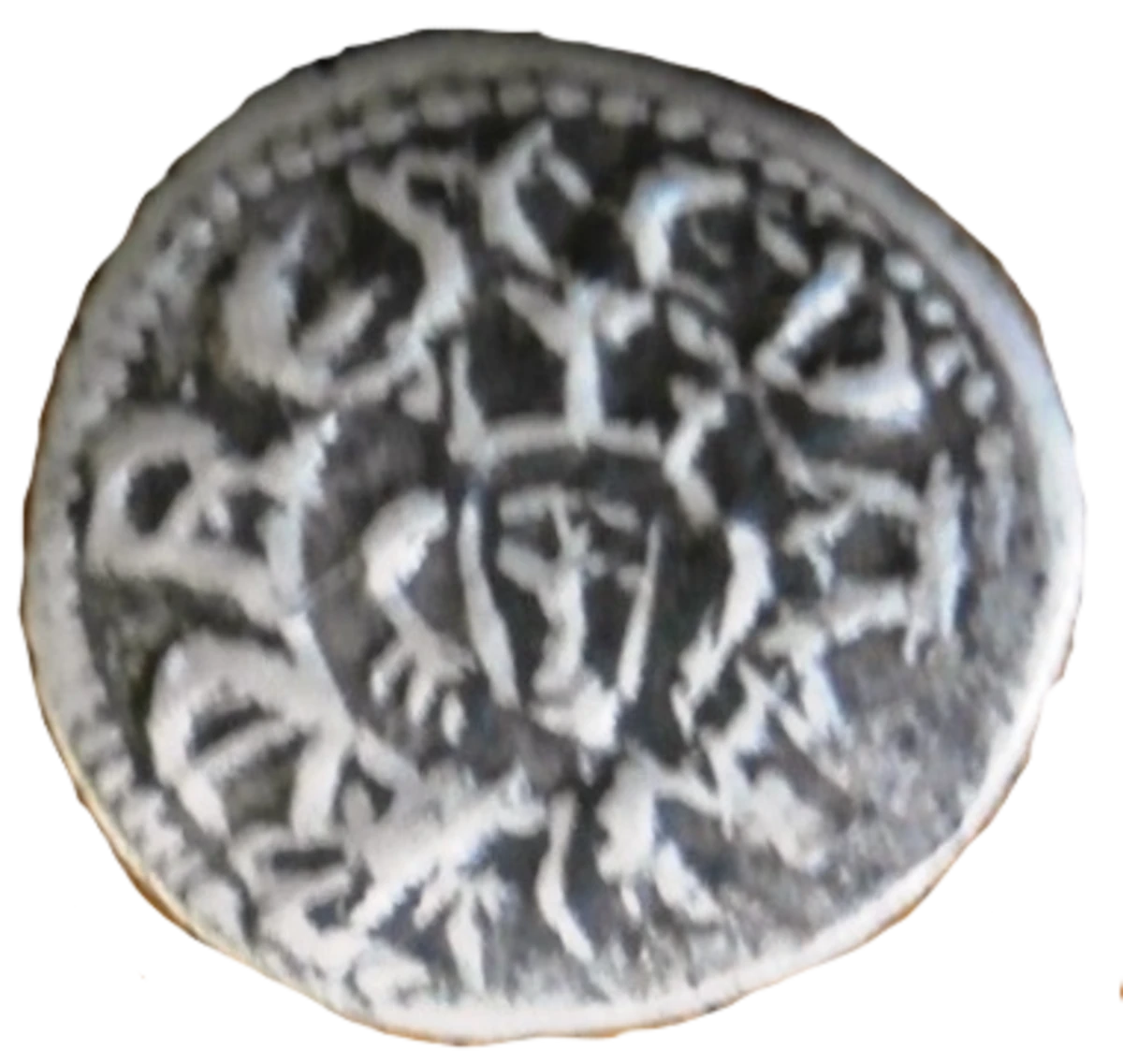 Edward III Counterfeit London Farthing obverse enlarged