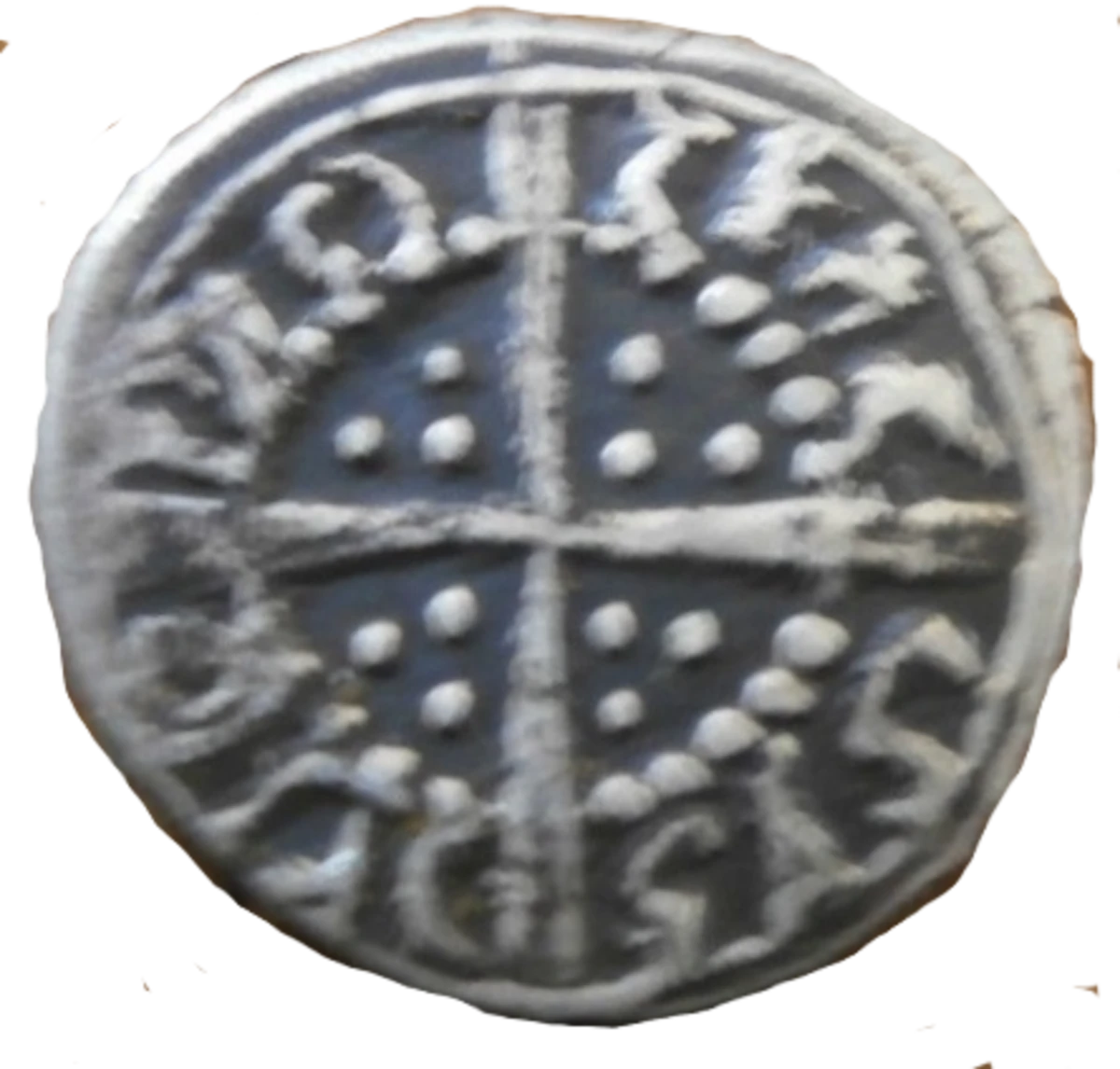 Edward III Counterfeit London Farthing reverse enlarged