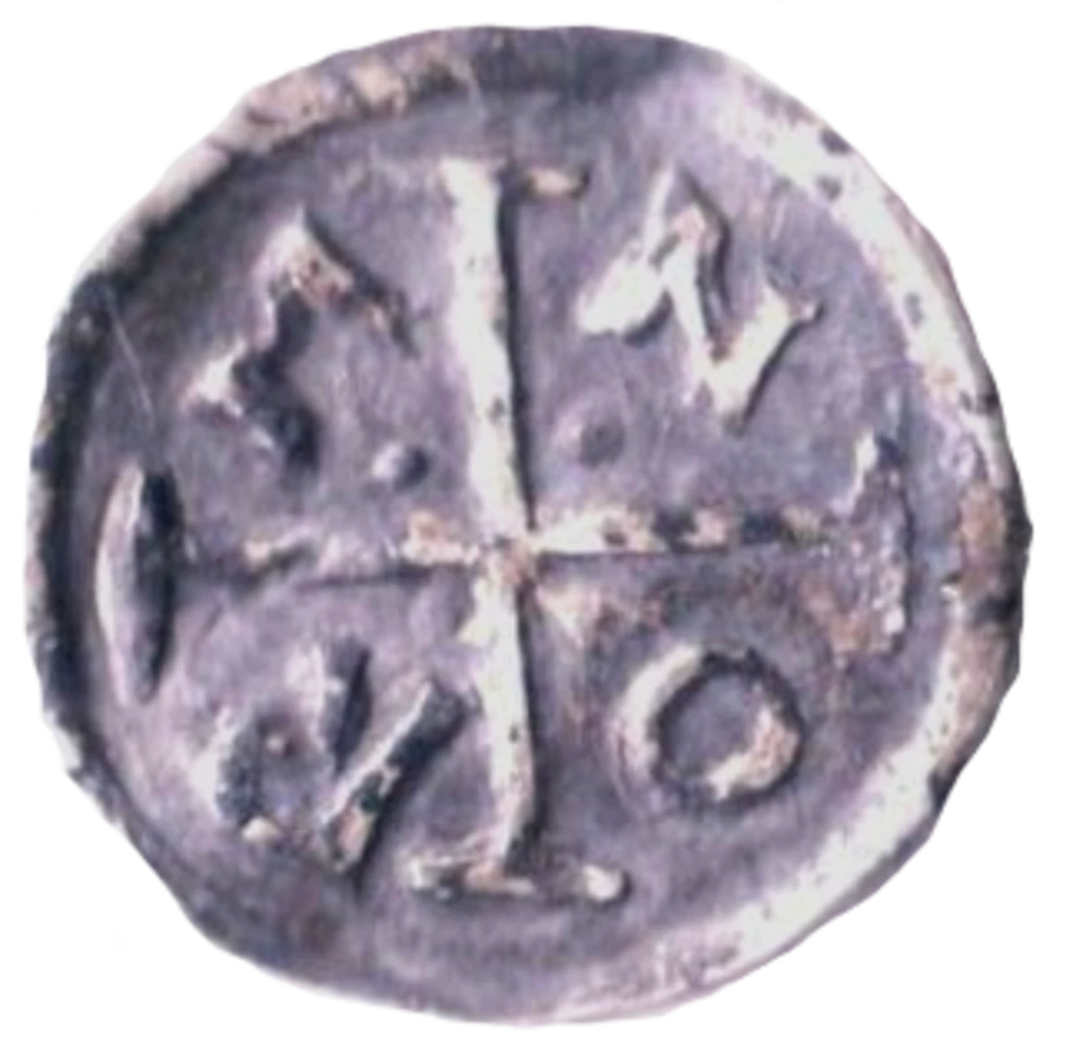 John as Lord of Ireland NORM Counterfeit Farthing reverse enlarged