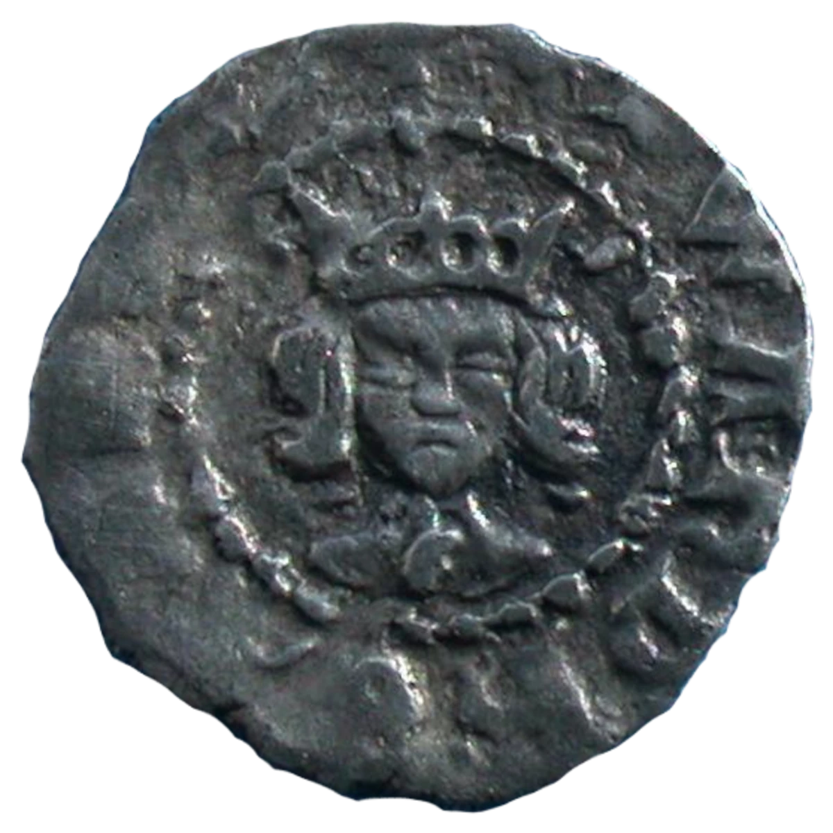 Edward IV Heavy Coinage Farthing Obverse Type H1.1 enlarged
