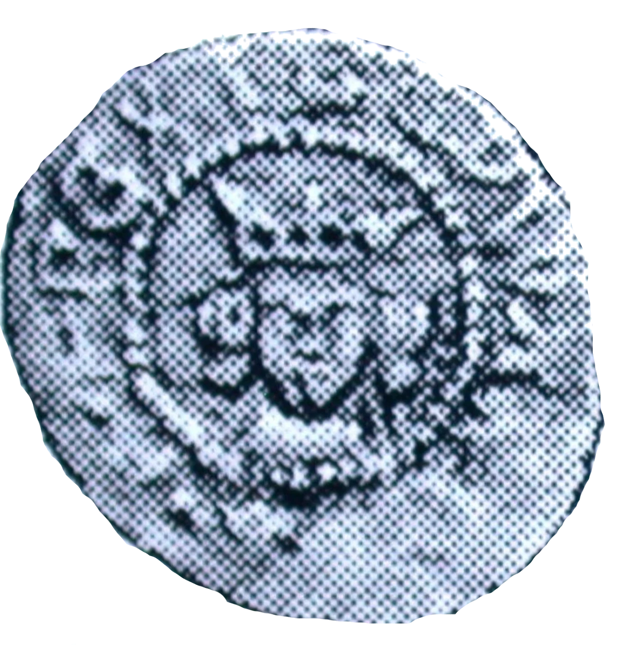 Edward IV Heavy Coinage Farthing Obverse Type H3.3 enlarged