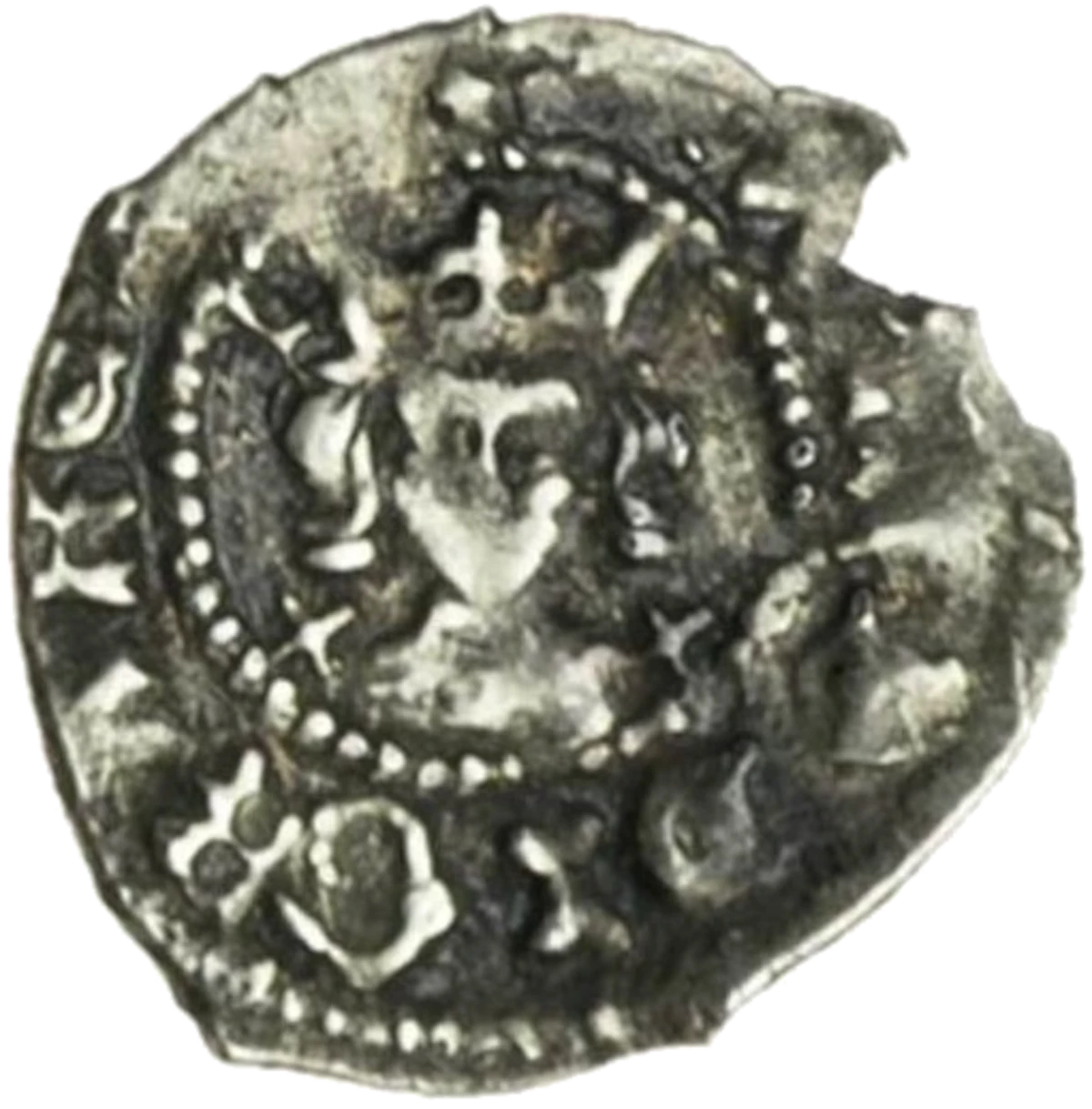 Edward IV Heavy Coinage Farthing Obverse Type H4.1 enlarged