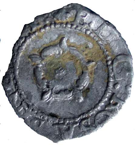 Edward 6 Farthing Third Period Very Base Issue obverse Die 2.3