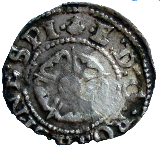 Edward 6 Farthing Third Period Very Base Issue obverse Die 2.5