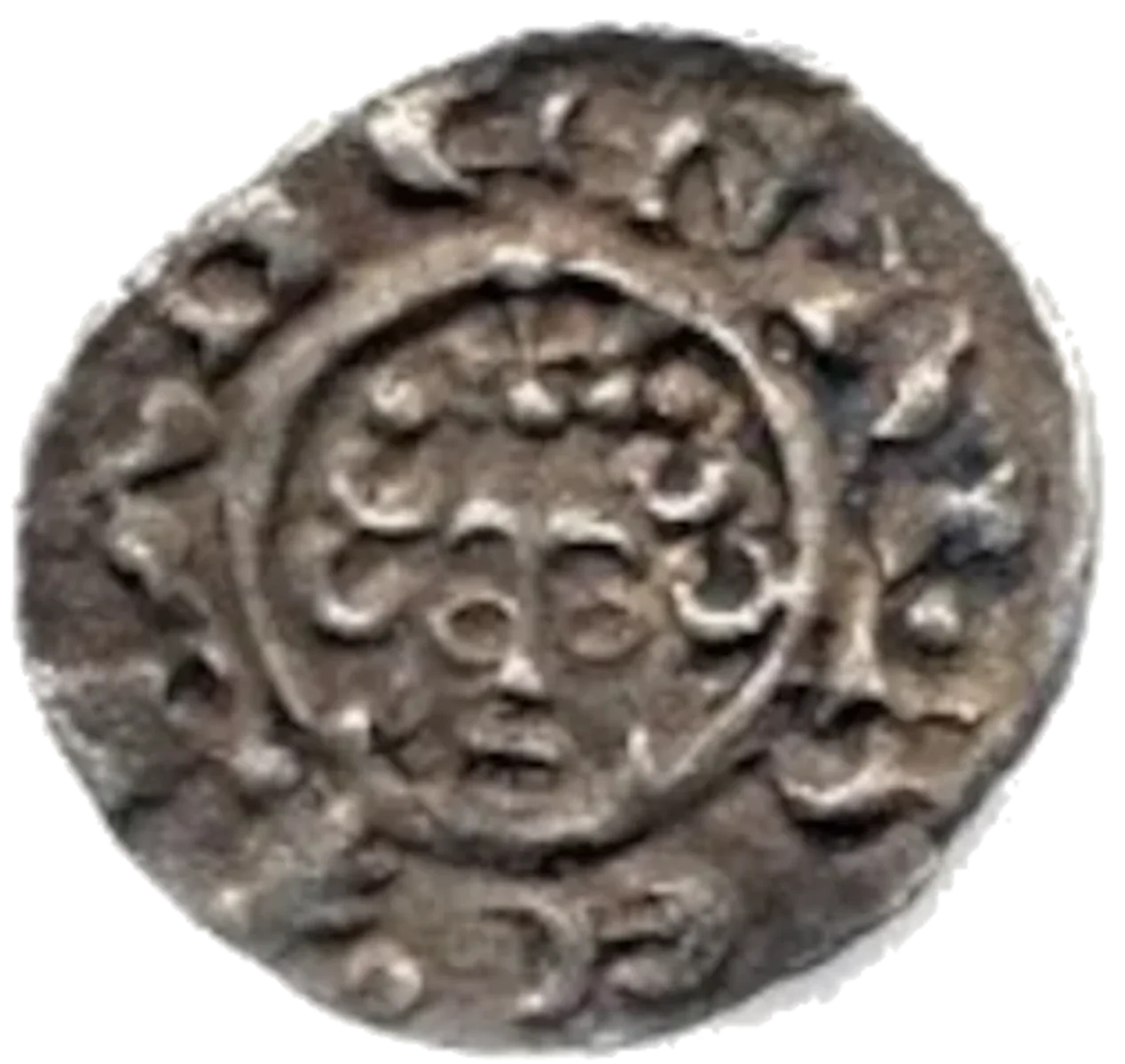 Henry III farthing obverse enlarged