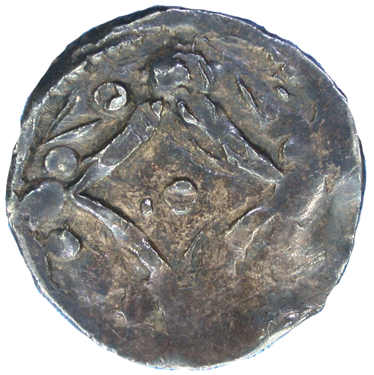 Prince John as Lord of Ireland farthing obverse 3 enlarged