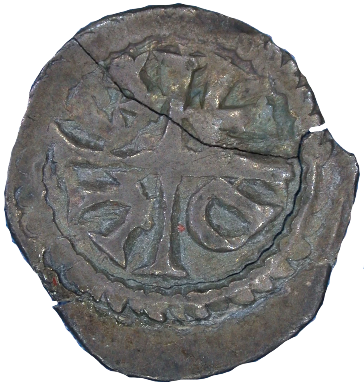 Prince John as Lord of Ireland farthing reverse 4 enlarged