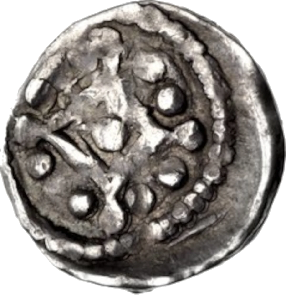 Prince John as Lord of Ireland farthing obverse 2 enlarged