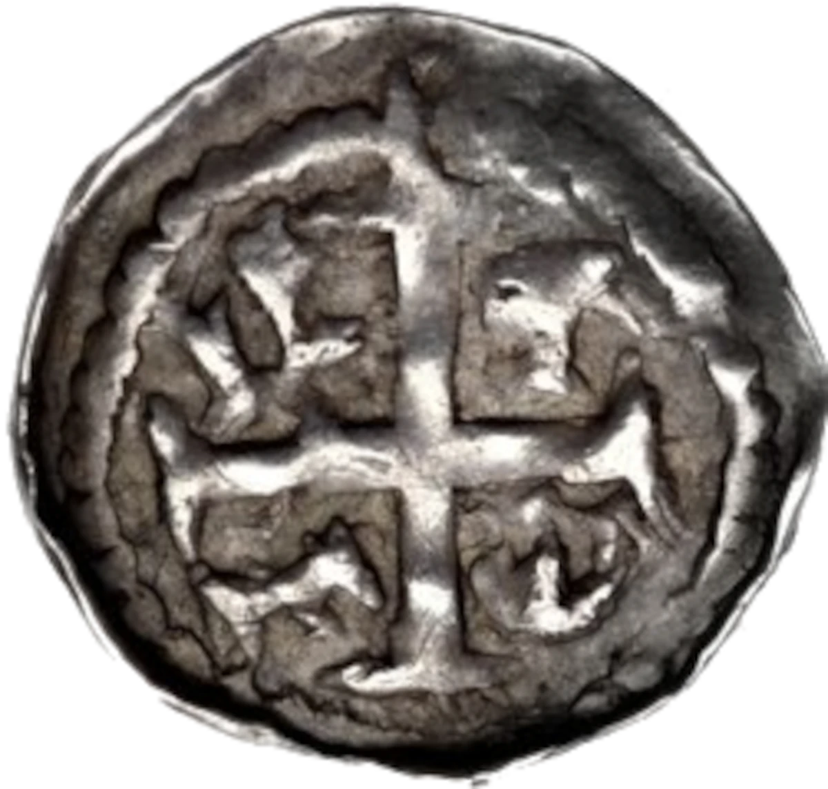 Prince John as Lord of Ireland farthing obverse 2 enlarged