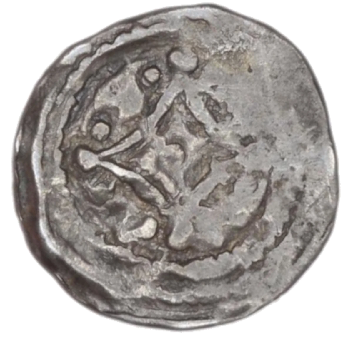 Prince John as Lord of Ireland farthing obverse 1 enlarged