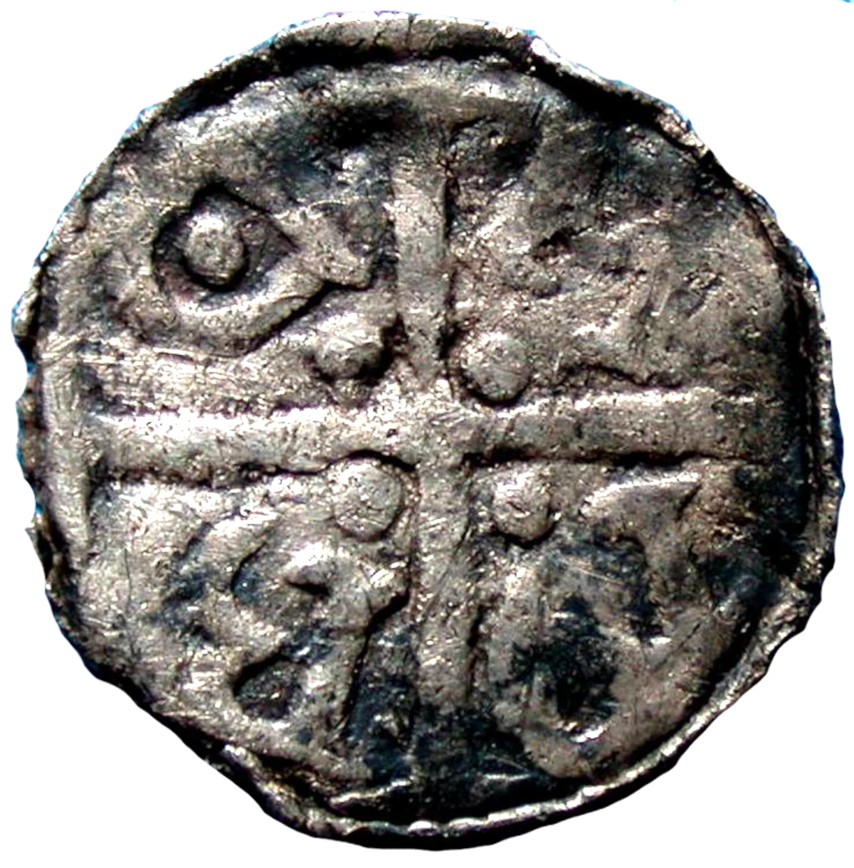 Prince John as Lord of Ireland farthing obverse 2 enlarged