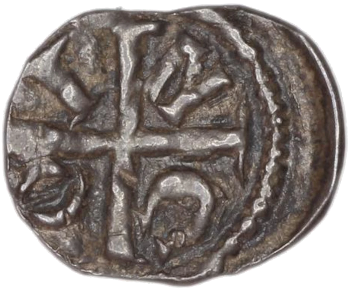 Prince John as Lord of Ireland farthing obverse 4 enlarged