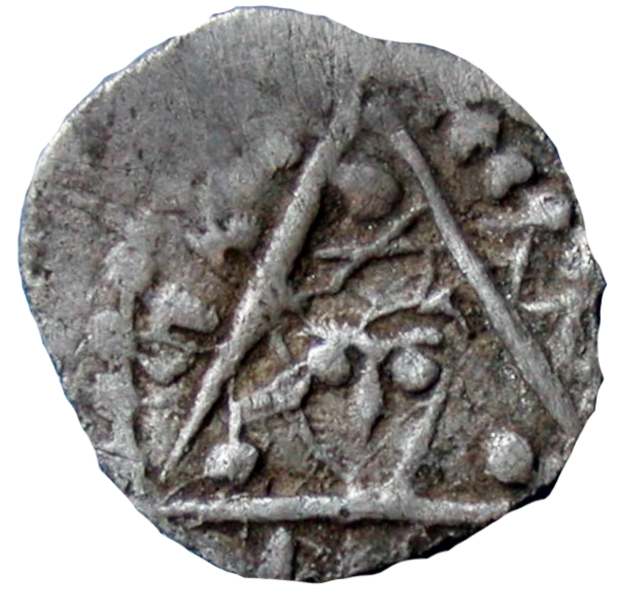John as King Anglo-Irish farthing Contemporary Forgery obverse 11 enlarged