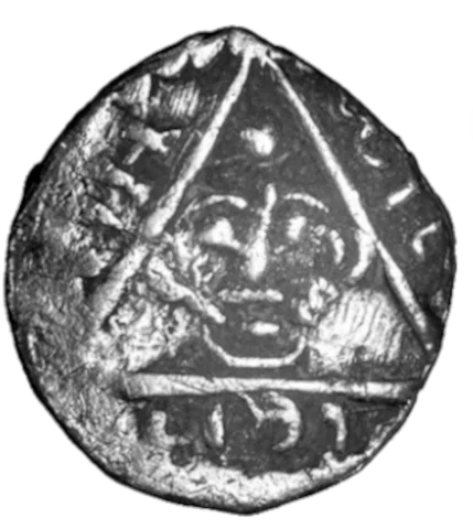 King John Rex Farthing Contemporary Forgery - Obverse 3