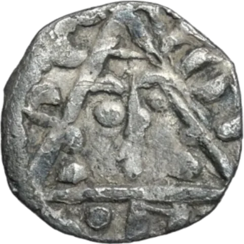King John Rex Farthing Contemporary Forgery - Obverse 5