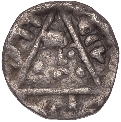 King John Rex Farthing Contemporary Forgery - Obverse 6