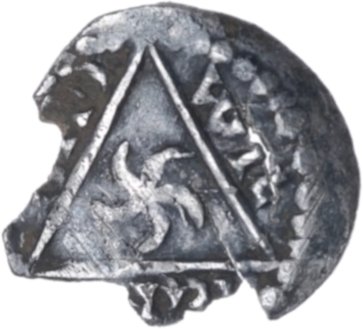 John as King Anglo-Irish farthing Contemporary Forgery reverse 1 enlarged