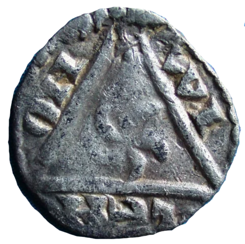 King John Rex Farthing Contemporary Forgery- Reverse 2