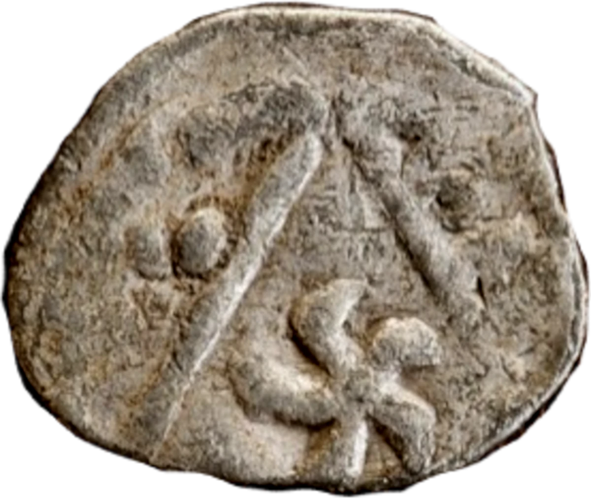 John as King Anglo-Irish farthing Contemporary Forgery reverse 7 enlarged