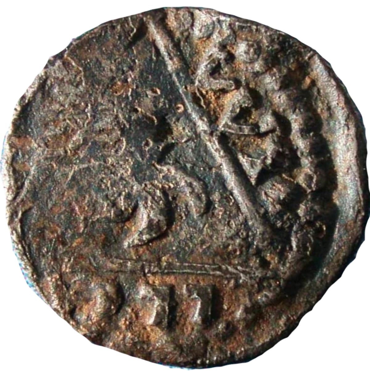 John as King Anglo-Irish farthing reverse 3 enlarged