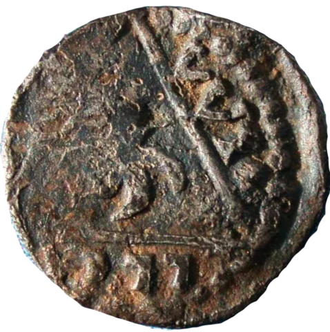 King John Rex Farthing Willem - Reverse 3