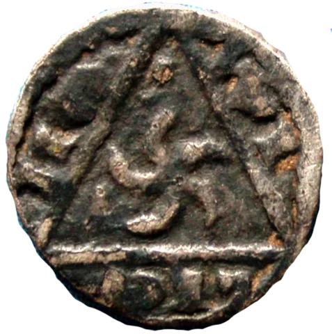King John Rex Farthing Willem - Reverse 9