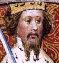 Henry IV, detail from the records of the Duchy of Lancaster, before his usurpation of Richard II in 1399
