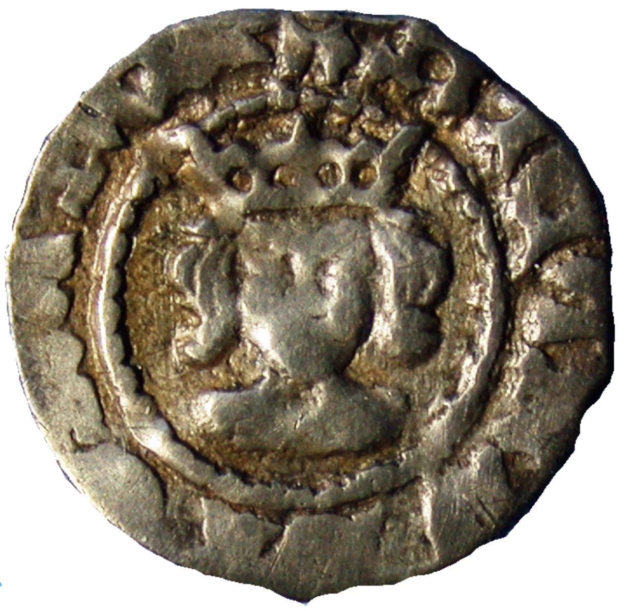 Richard III Farthing Obverse Type 2 enlarged